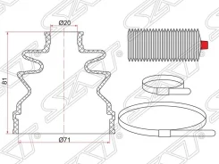 ������� ����� (�����/ �������) Mitsubishi Aspire 98-02 / Chariot 91-97, �������� C1134 ����