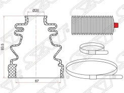 ������� ����� (�����/ �������) Hyundai Elantra 95-00 / Mitsubishi Lancer 88-91, �������� C1377T ����