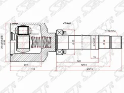 ���� (�������/ ������/ �����) Peugeot Boxer 06- / Citroen Jumper 06-, ������ �������� CT660 ����