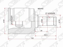 ���� ���������� SAT �Honda CF3/CF4 AT (LH/RH)/CF5 (RH)/CL3 AT (RH/LH) MT (RH)/EK3 AT (RH) HO612 ����