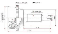 ���� �������� MA14A44 SAT Mazda Demio/FORD Festiva 96-02 ABS MA14A44 ����
