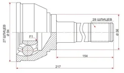 ���� �������� 27x56x28 SAT MI-008 MI008 ����