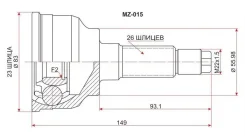 ���� Mazda SAT MZ015 MZ015 ����