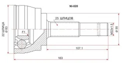 ���� NI-17 NI-020 (SAT) Nissan Bluebird NI020 ����