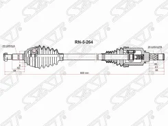 ������ � ����� Renault Logan 14-18 / Sandero 14-18 (�������/ �����), ����� �������� RN5264 ����