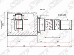 ���� (�������/ �����) Subaru Forester 07-19 / Impreza 02-14 [178Satsb702], �������� SB702 ����