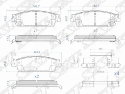 ������� ��������� (�����) Chevrolet Tahoe 06-21 / Cadillac Escalade 06-21 SAT ST19159252, ������ ST19159252 ����