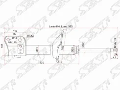 ������ �������� Subaru Legacy 89-94 (������), ������ ST20314AA020 ����