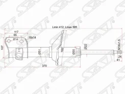 ������ �������� Subaru Legacy 89-94 (�����), ����� ST20314AA030 ����