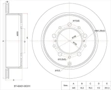 ���� ���������, �� SAT ST-42431-0C011 ST424310C011 ����