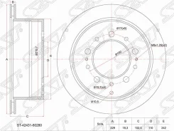 ���� ��������� (���) Toyota Land Cruiser (J100) 98-07 / Lexus LX 98-07 [178Satst4243160280] ST4243160280 ����