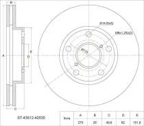 ���� ��������� SAT ST-43512-42030 ST4351242030 ����