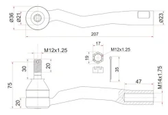 ������� ���������� Toyota Avensis (T220) 97-03 / Carina E 92-98 (������), ������ ST4504629365 ����