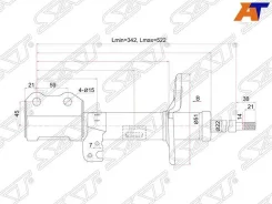 ������ �������� Toyota Allion (T260) 07-21 / Premio 07-21 (������), ������ ST4851080375 ����