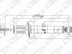 ������ �������� Toyota MARK X/Crown/Lexus IS250/300/350 04- LH [ST4852059275], ����� ST4852059275 ����