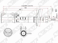 ������ ������ Toyota Avensis (T220) 97-03 / Caldina 92-02 (�����), ����� ST4854020700 ����