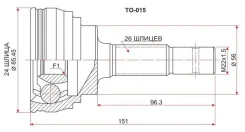 ���� �������� TO-15 Toyota Corolla AE101; 4AEGE TO015 ����