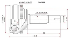 ���� Toyota Corolla/RUNX/Allion/WISH -05 SAT TO078A ����