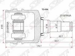���� ���������� SAT ET196 / AT19# / AT21# / Type B AE100 / 110 / EE11# / NZE121 / 4WD NCP15 / 25 / 55 / 65 / 75, ������ �������� TO504 ����