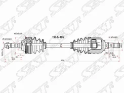 ������ � ����� Toyota Caldina (T210) 97-02 / Camry Japan 94-98 (�������/ �����), ����� �������� TO5192 ����