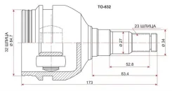 ���� ���������� (�������) SAT Corona/Carina E #T19# 92-96/Corona Premio #T21# 96-01 TO632 ����