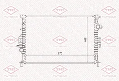 �������� FORD/Volvo Focus 2/Mondeo/S60/S80 06- 2.5-3.2/2.0D-2.5D ���������� Tatsumi TGA1043 ����