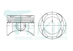 ������ G16KV 75.0mm Teikin 45124STD 45124STD ����