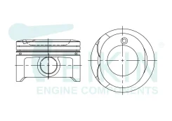 ������ ��������� 1ZZ-FE 46334 13101-22140 / 13101-22020 +0.50 ������������� (�-� 4��) Teikin 46334050 ����