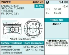 ������ ��� / Teikin ��� Toyota Land Cruiser Lexus LX470 Sequoia Tundra 1998-2004 2UZ-FE d=22.00 46337-STD 46337 131015005001 131015004001 Teikin 46337...