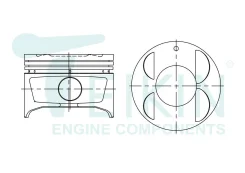 ������� ��� ����� toyota 5afe d78.7+1.00 (13103-15050) teikin [46347100] 46347100 ����