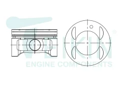 ������ Toyota 3MZFE 0.50 92/1.2*1.2*3 �22��, �20, 2�� (-0, 6��) 46357050 ����