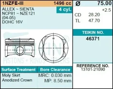 ������� ��������� Teikin 46371 STD (4��/����) Teikin 46371-STD 46371STD ����
