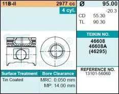������� ��������� Teikin 46608 STD (4��/����) Teikin ���. 46608-STD 46608STD ����