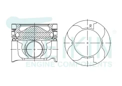 ������ ��������� 1VD Alfin+O/G 46691AG 13101-0W020 STD (�-� 8��) Teikin 46691AGSTD ����