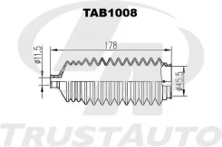 ������� ������� ����� (TA); TAB1008 ������� ������� ����� [CR+NBR] (O45,5 x L178 x o11,5) TAB1008 ����