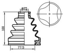 ������� ������� (TA); TACB1007 ������� ���� ����� (77,5x100x25) TACB1007 ����