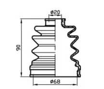 ������� ������� (TA); TACB1016 ������� ���� ����� (68x90x20) TACB1016 ����