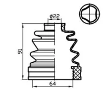 ������� ������� (TA); TACB1017 ������� ���� ����� (64x91x22) TACB1017 ����