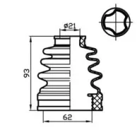 ������� ������� (TA); TACB1029 ������� ���� ����� (62x93x21) TACB1029 ����