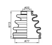 ������� ������� (TA); TACB1032 ������� ���� ����� (77x87,5x22) TACB1032 ����