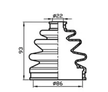 ������� ������� (TA); TACB1047 ������� ���� ����� (86x93x22) TACB1047 ����