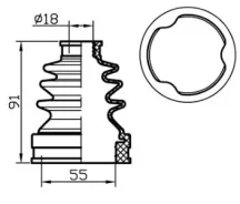 ������� ������� (TA); TACB1062 ������� ���� ����� (55x91x18) TACB1062 ����