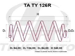 ������� �������� ��������� TA TA TY 126R NOAH/VOXY/Esquire ZRR85G ZRR85W 3Zrfae 14-17 4WD TATY126R ����