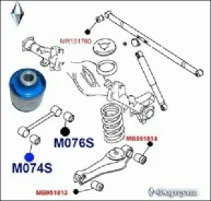 ����������� 17,3x60,9x70/45,5 � [MB951815] ������� M074S 16x61x70/45 (���� ���� �� �1 Delica PA, PB, PD, PE, PF, Starex), � M074S M074S ����