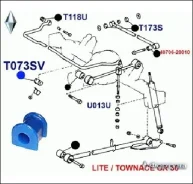 ������ ������������� T073SV ������� 48815-30060 (D18mm ��� M30 R2# AT170 T073SV ����