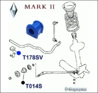 ������ ������������� 48815-22040 ������� T178SV (23 �� �������� Mark 2, Chaser, Cresta SX70, YX70, LX70, GX81, SX80) T178SV T178SV ����