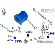 ������ ������������� 48818-12050 ������� T199SV (13 �� ������ Toyota Corolla, Sprinter, Levin, Trueno AE91) T199SV T199SV ����