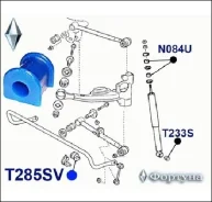 ������ ������������� 48815-42030 ������� T285SV (������ Toyota RAV4 ACA20, ZCA25) T285SV T285SV ����