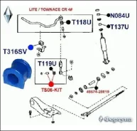 ������ ������������� 48815-30080 ������� T316SV (24�� Noah R4#, LandCruiser J8#) T316SV T316SV ����
