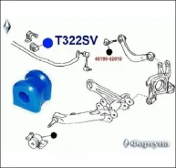 ������ ������������� T322SV ������� Toyota Wish ZNE14 1ZZFE 48818-63010 T322SV ����